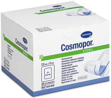 Hartmann Cosmopor&reg; Steril 10 x 6 cm (IM 6,5 x 2,5 cm), steril, einzeln eingesiegelt