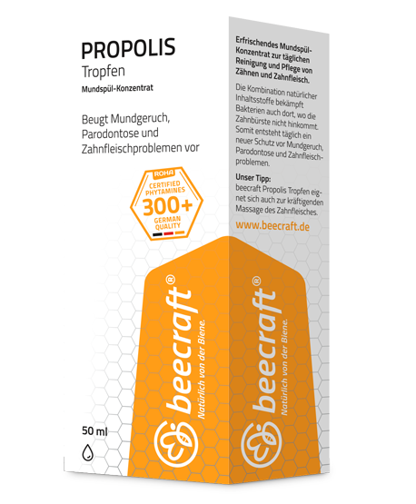 5199897KgAT7RoCkf1xd Beecraft Propolis Tropfen - Mundspül-Konzentrat