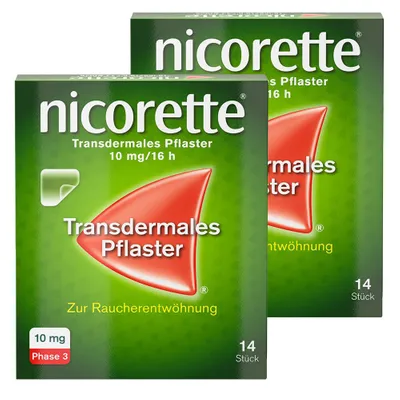 Nicorette  10 mg/16 h - transdermales Pflaster Nicorette  10 mg/16 h - transdermales Pflaster