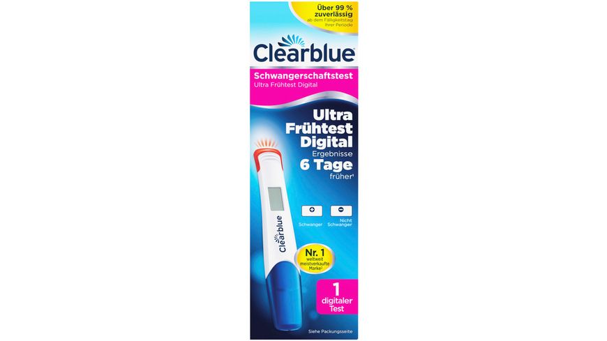 clearblue-schwangerschaftstest-ultra-fruehtest-digital Clearblue Schwangerschaftstest Ultra Frühtest Digital