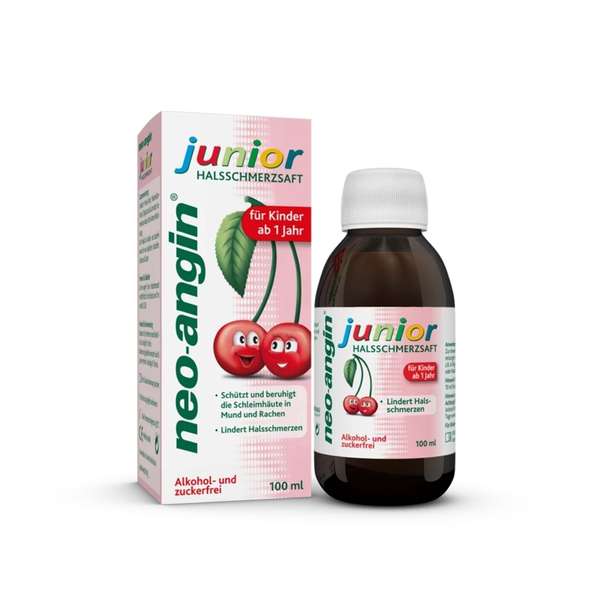 Junior-Angin Halsschmerzsirup für Kinder