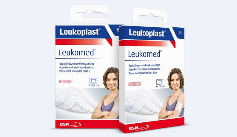 LEUKOPLAST LEUKOMED 7,2cm x 5cm weiß