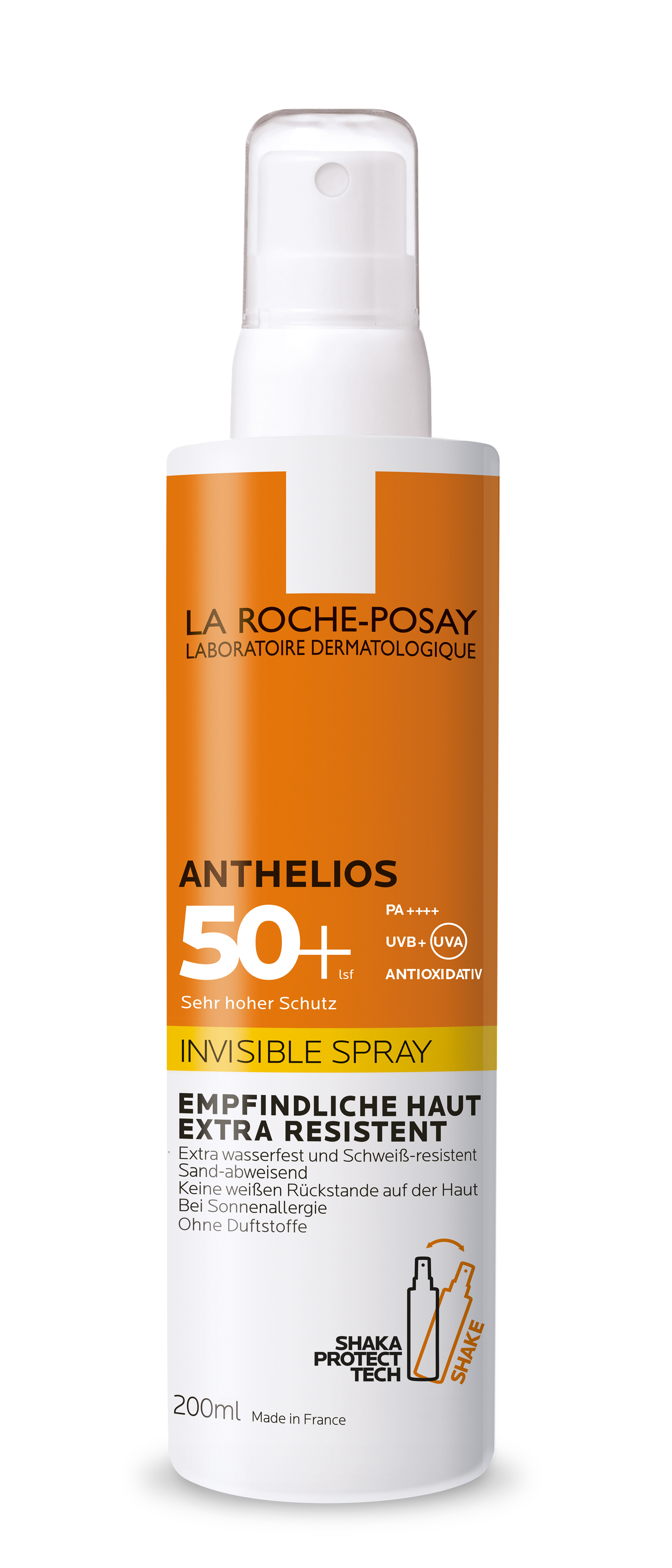 3337875761178_Anthelios_Invisible_Spray_OhneParfum_LSF50_200ml_Schatten La Roche Posay Anthelios Invisible Spray LSF 50+: Transparentes Sonnenspray ohne Duftstoffe für empf