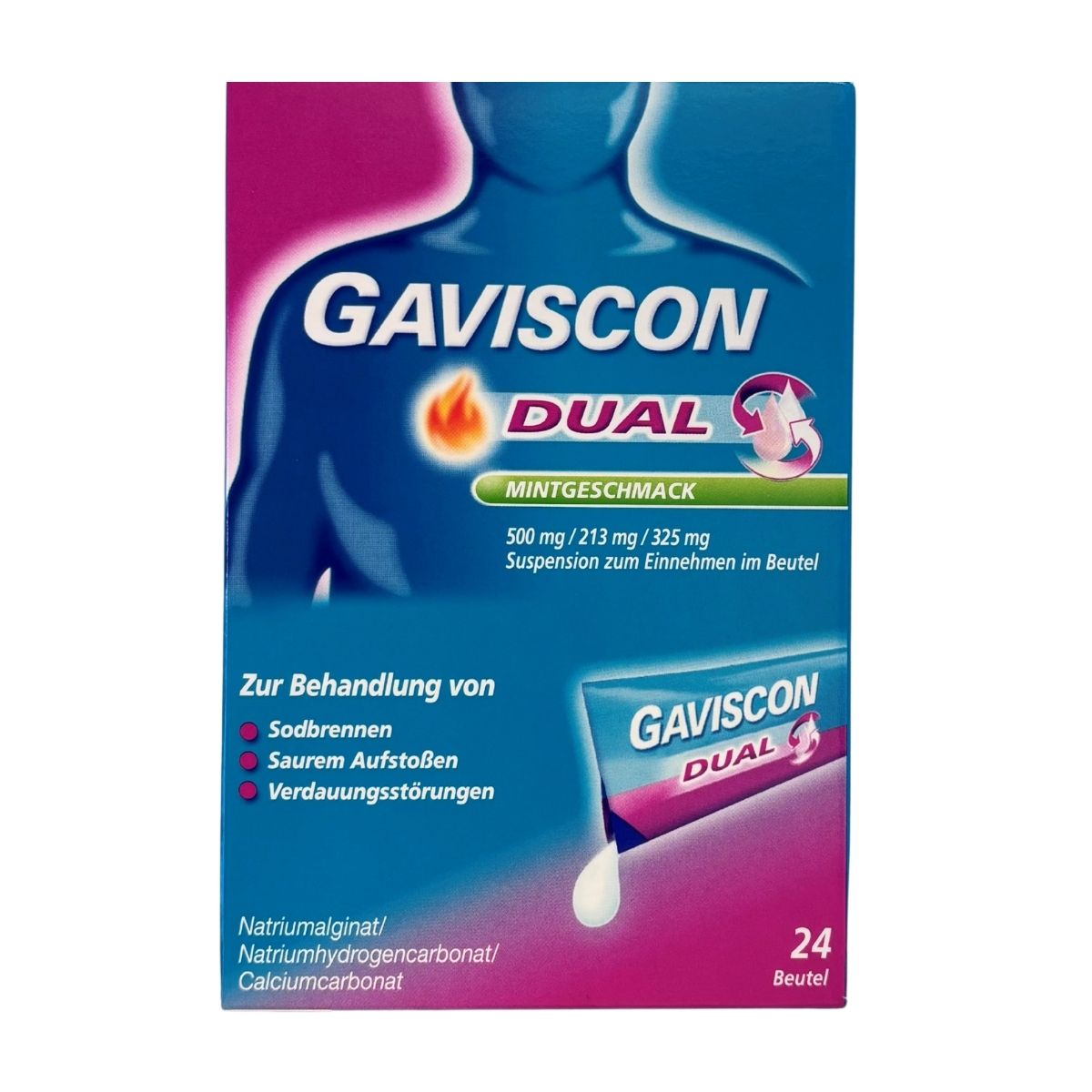 Gaviscon® Dual Mintgeschmack Suspension zum Einnehmen im Beutel