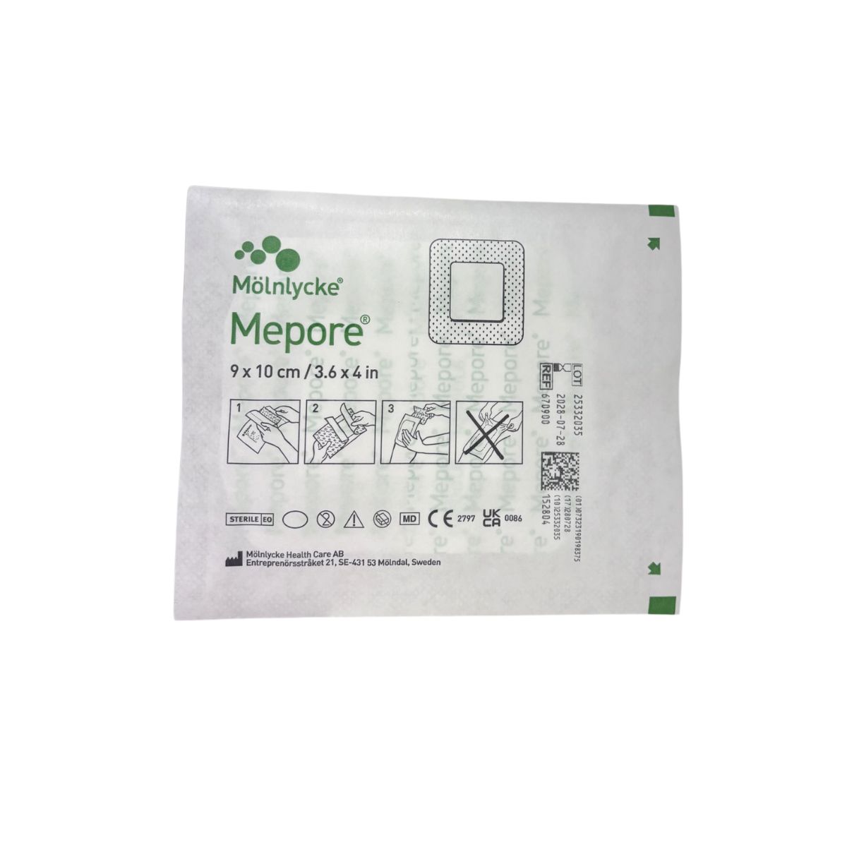 Mepore Verband steril 9X10CM