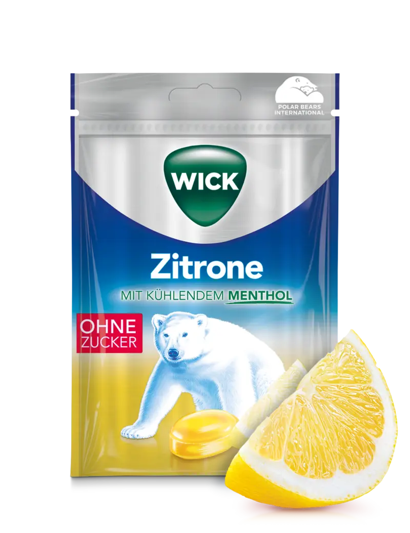 Wick ohne Zucker Zitrone-Menthol