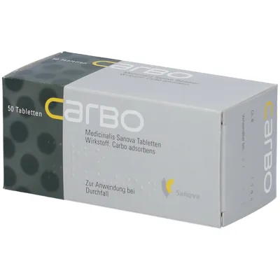 Carbo medicinalis "Sanova" - Tabletten Carbo medicinalis "Sanova" - Tabletten