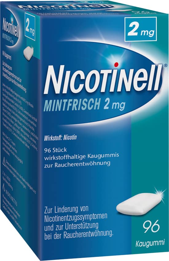 1319910 Nicotinell MintFrisch 2 mg - wirkstoffhaltige Kaugummis zur Raucherentwöhnung