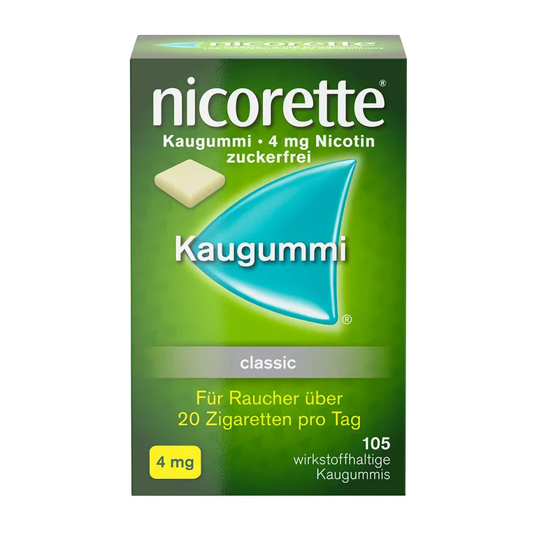 Nicorette Classic 4 mg - Kaugummi zur Raucherentwöhnung Nicorette Classic 4 mg - Kaugummi zur Raucherentwöhnung