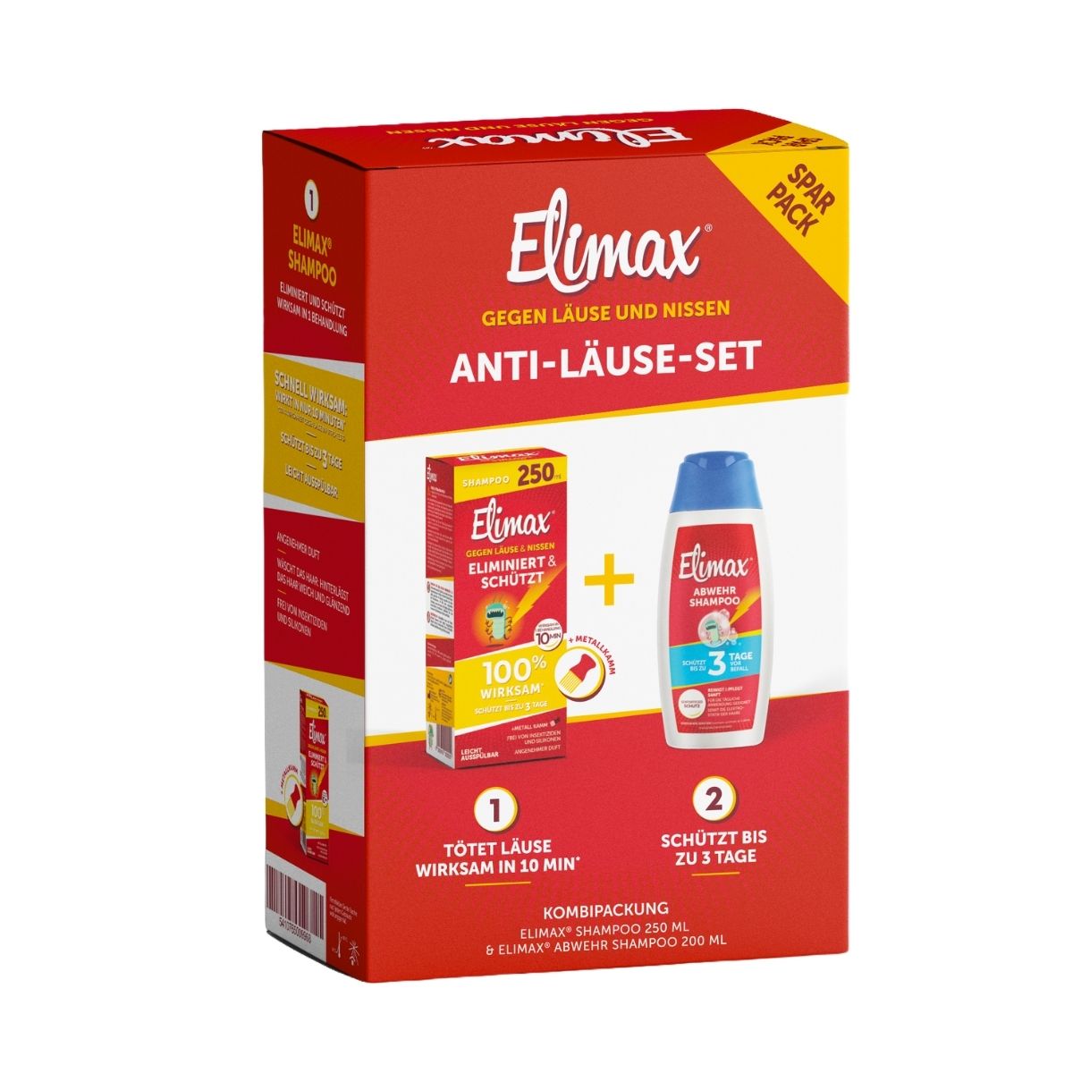 Elimax Anti-Läuse-Set Sparpackung (Shampoo und Abwehrshampoo)