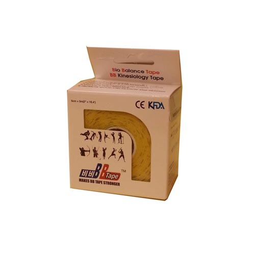 BB Tape Kinesioband 5cmx5m Gelb