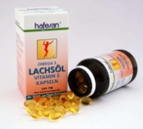 2628151vs3FeauowWL8U Hafesan Lachsöl - Omega 3 + Vitamin E 500 mg Kapseln