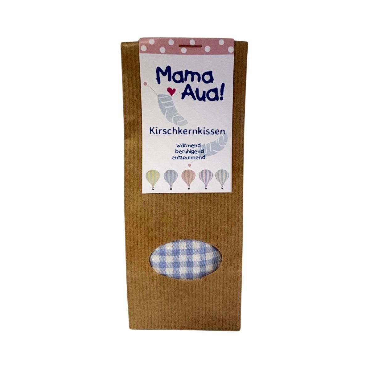 Mama-Aua Kirschkernkissen Blau