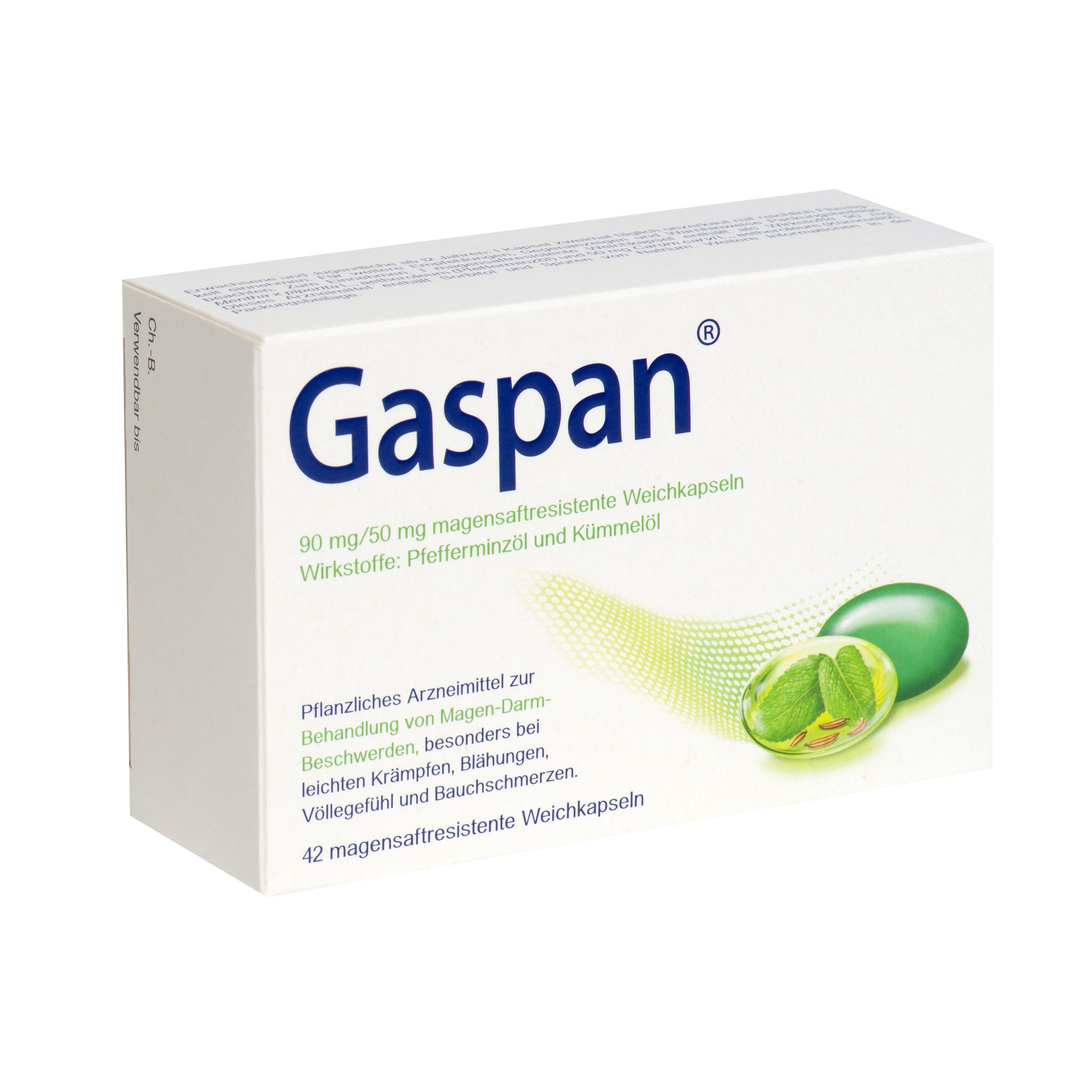 Gaspan 90 mg/50 mg magensaftresistente Weichkapseln