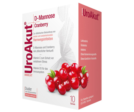 4333052mMiznkG53sM50 BIOGELAT UroAkut D-Mannose plus Cranberry Granulat