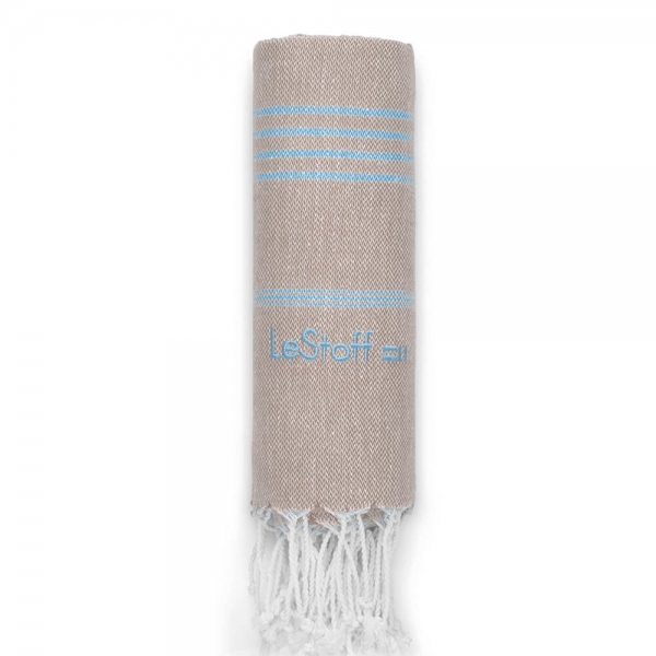 72E55419-5F1D-4B30-A75C-14491D867252_Picture-1-600x600 LeStoff BIO Hamamtuch 120 Beige-Light Blue Basic 95 x 180 cm