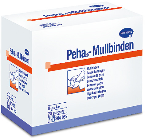 Hartmann Peha&reg;-Mullbinden 6 cm, 4 m lang, einzeln verpackt