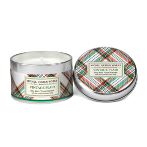 Michel Design Duftkerze in der Dose "Vintage Plaid"