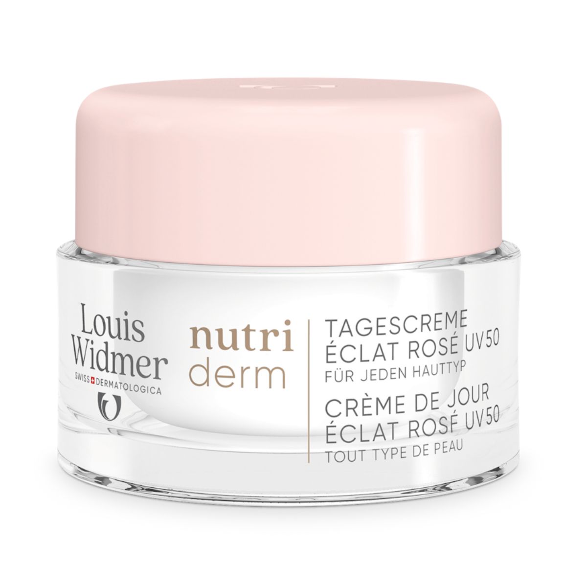 Louis Widmer nutriderm Tagescreme Éclat Rosé UV 50 - leicht parfümiert