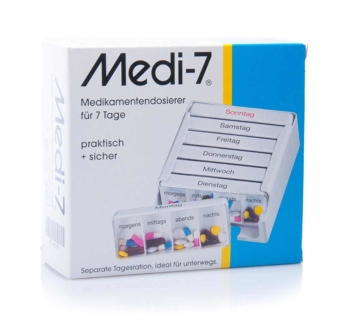 Medikamentendosierer  7 Tage Weiß
