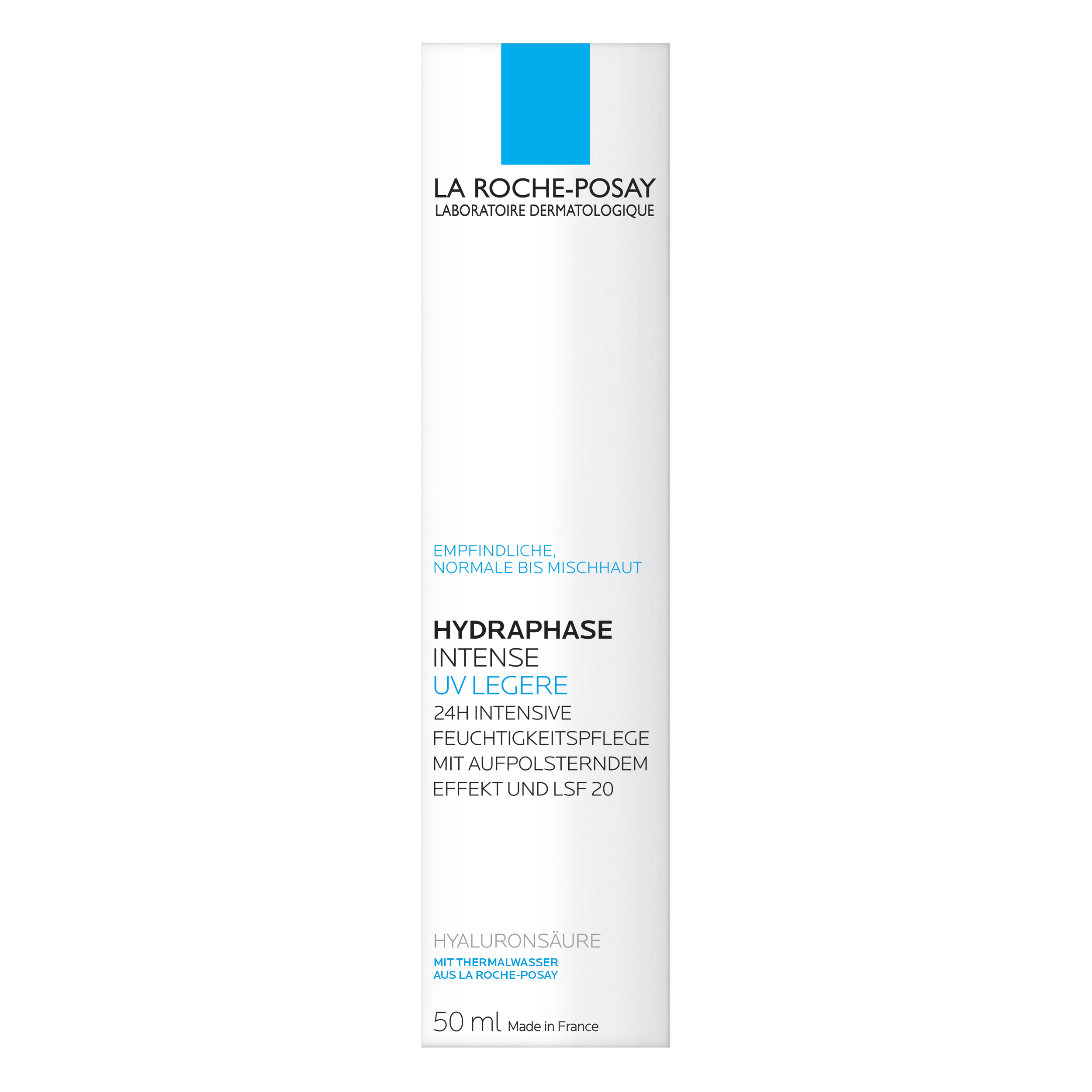 09068330_HYDRAPHASE_UV_INTENSE_leicht_Feuchtigkeitspflege_UV-Schutz_50_ml_Umverpackung La Roche Posay Hydraphase HA UV  Leicht