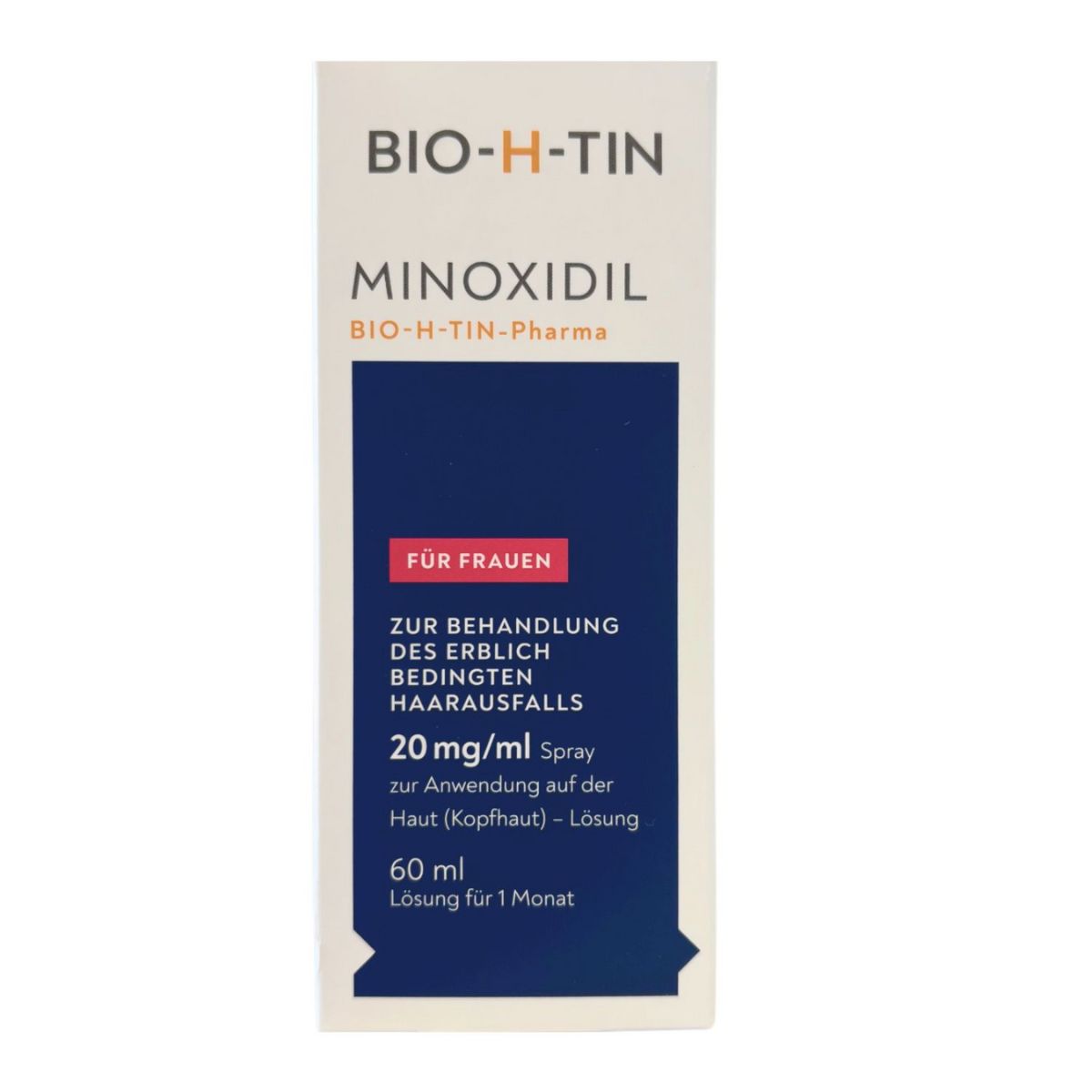Minoxidil BIO-H-TIN-Pharma 20 mg/ml Spray zur Anwendung auf der Haut (Kopfhaut), Lösung