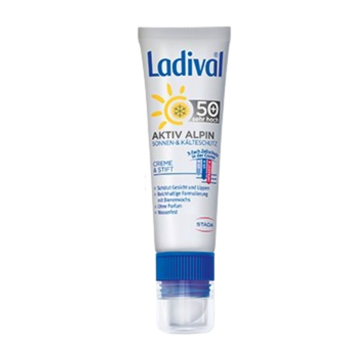 Ladival® Aktiv Alpin Sonnen- und Kälteschutz Creme & Stift LSF 50+