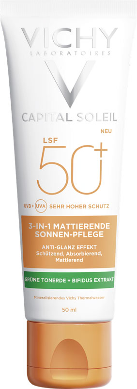 VICHY-3-IN-1-mattierende-Sonnenpflege-LSF-50-600x1200 VICHY Capital Soleil  3in1 Mattierende Sonnenpflege LSF50+