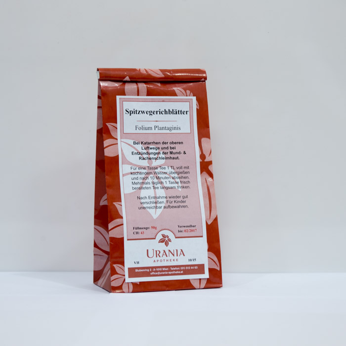 Urania Apotheke Spitzwegerichblätter 50g