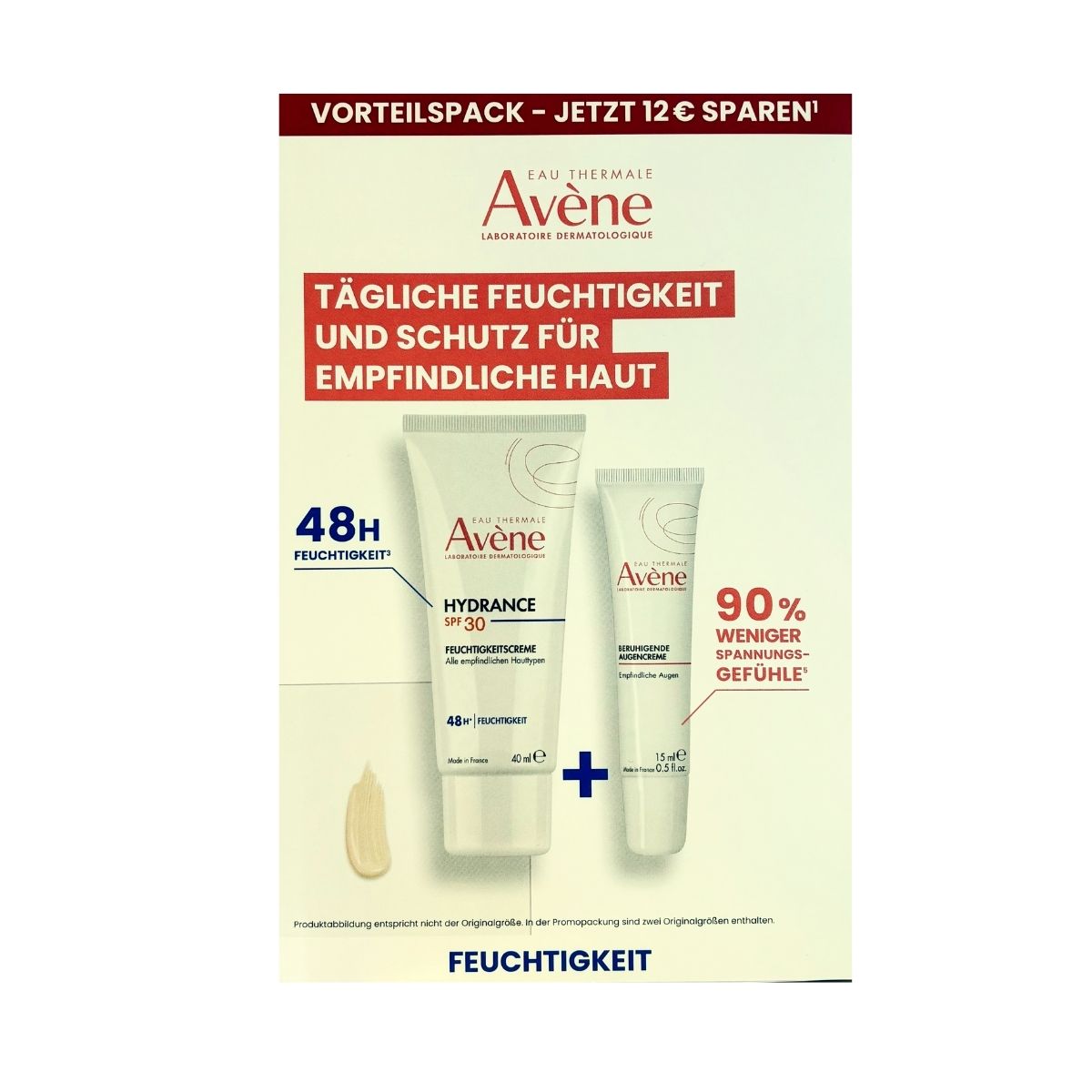 Avene Promo Hydrance REICHHALTIG Feuchtigkeitscreme SPF 30 + Augencreme