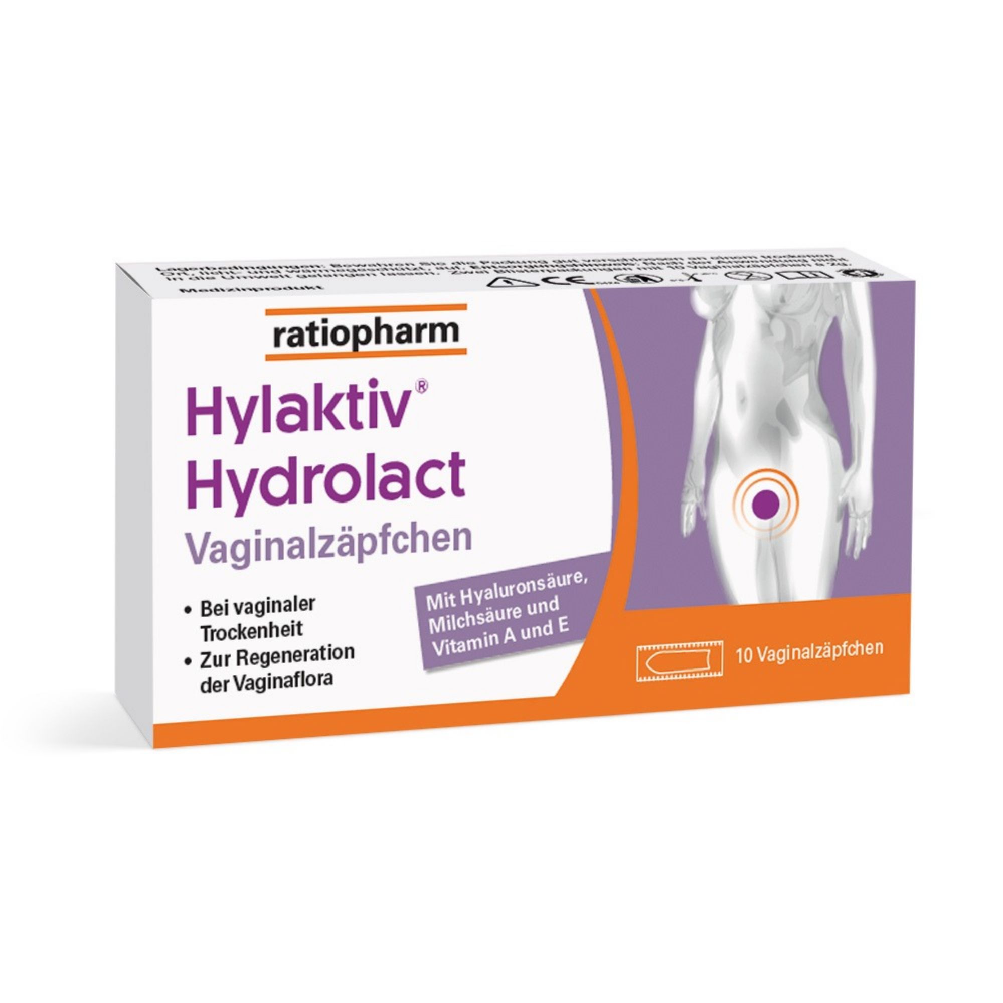 Hylaktiv Hydrolact Vaginal-Zäpfchen