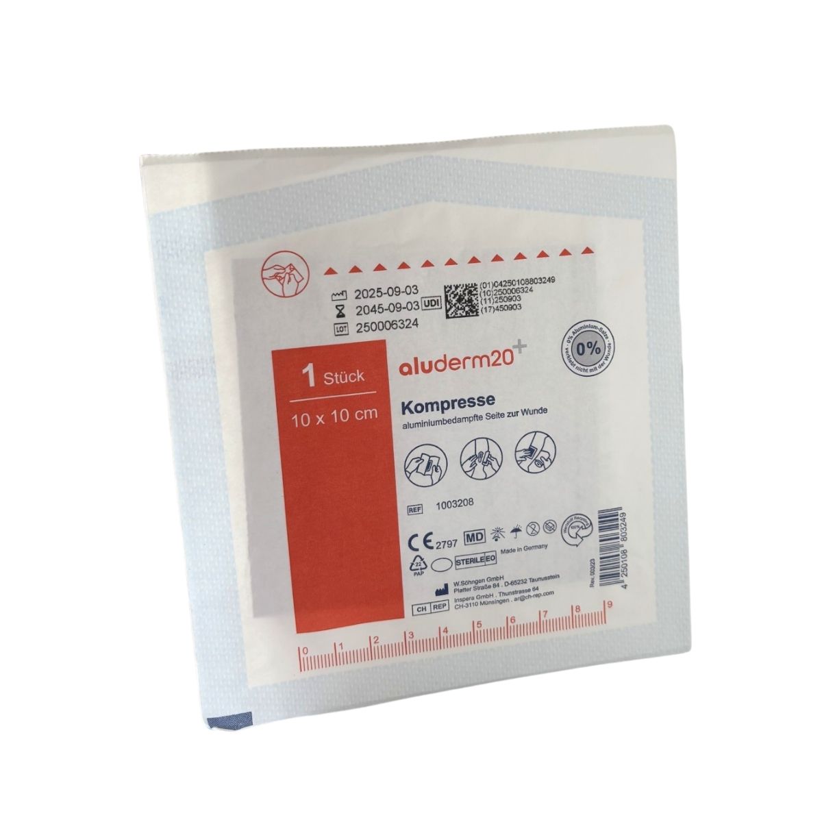 Aluderm Kompressen 10 cm x 10 cm