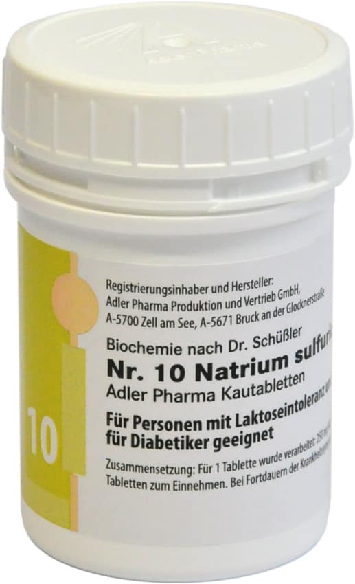 Schüssler Salz Nr. 10 Natrium sulfuricum Kautabletten