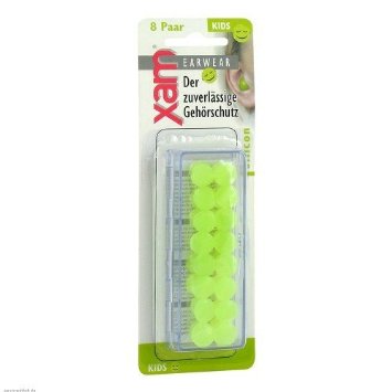 3247646wd7znOUv156p1 XAM Ohrschutz XAM Silicone Kind Grün