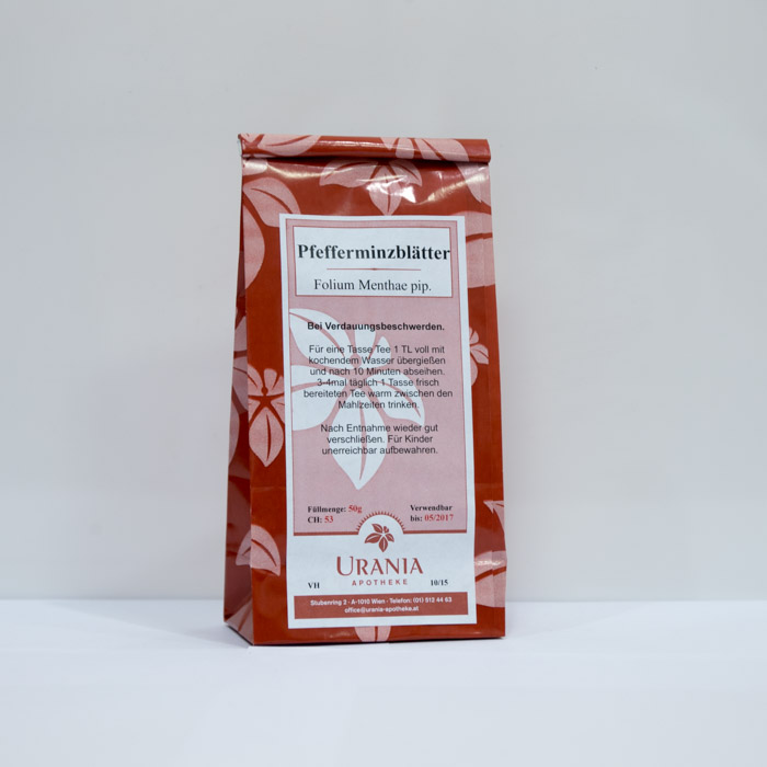 Urania Apotheke Pfefferminzblätter 50g