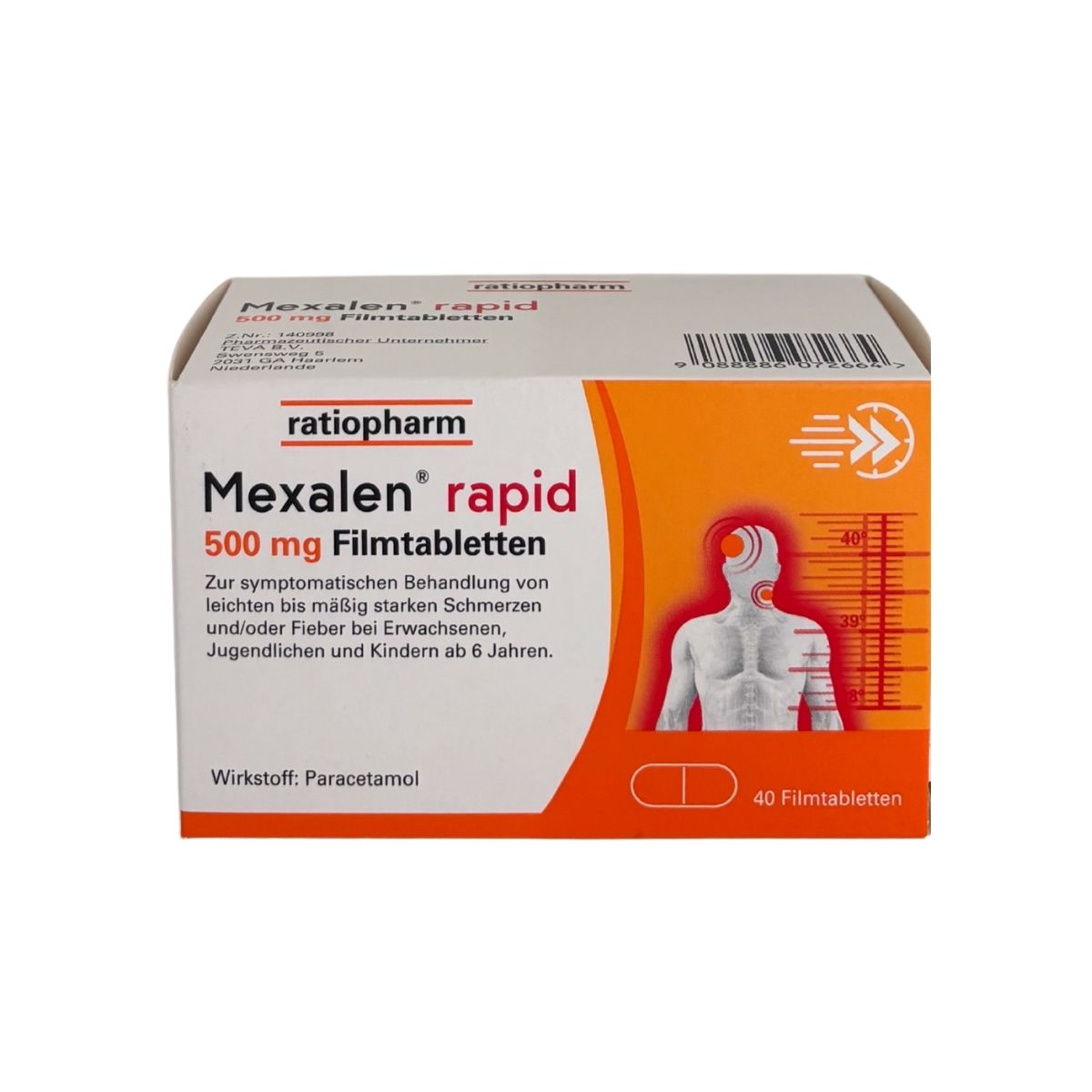 Mexalen rapid 500 mg - Tabletten